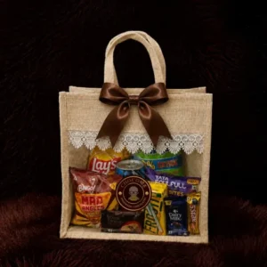 Jute Bag Gift Hamper – Cream Colour