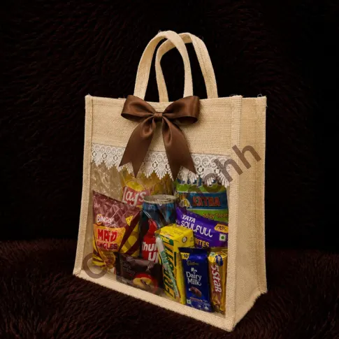 Jute Bag Gift Hamper - Cream Colour - Image 3