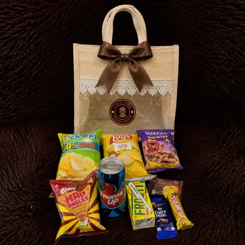Jute Bag Gift Hamper - Cream Colour - Image 4