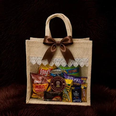 Jute Bag Gift Hamper – Cream Colour
